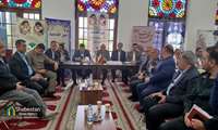  برپایی میز خدمت جهادی به یاد شهدای خدمت در مصلی امام خمینی(ره) شهر رشت 